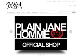 Website「Plain Jane Japan Online Shop」イメージ